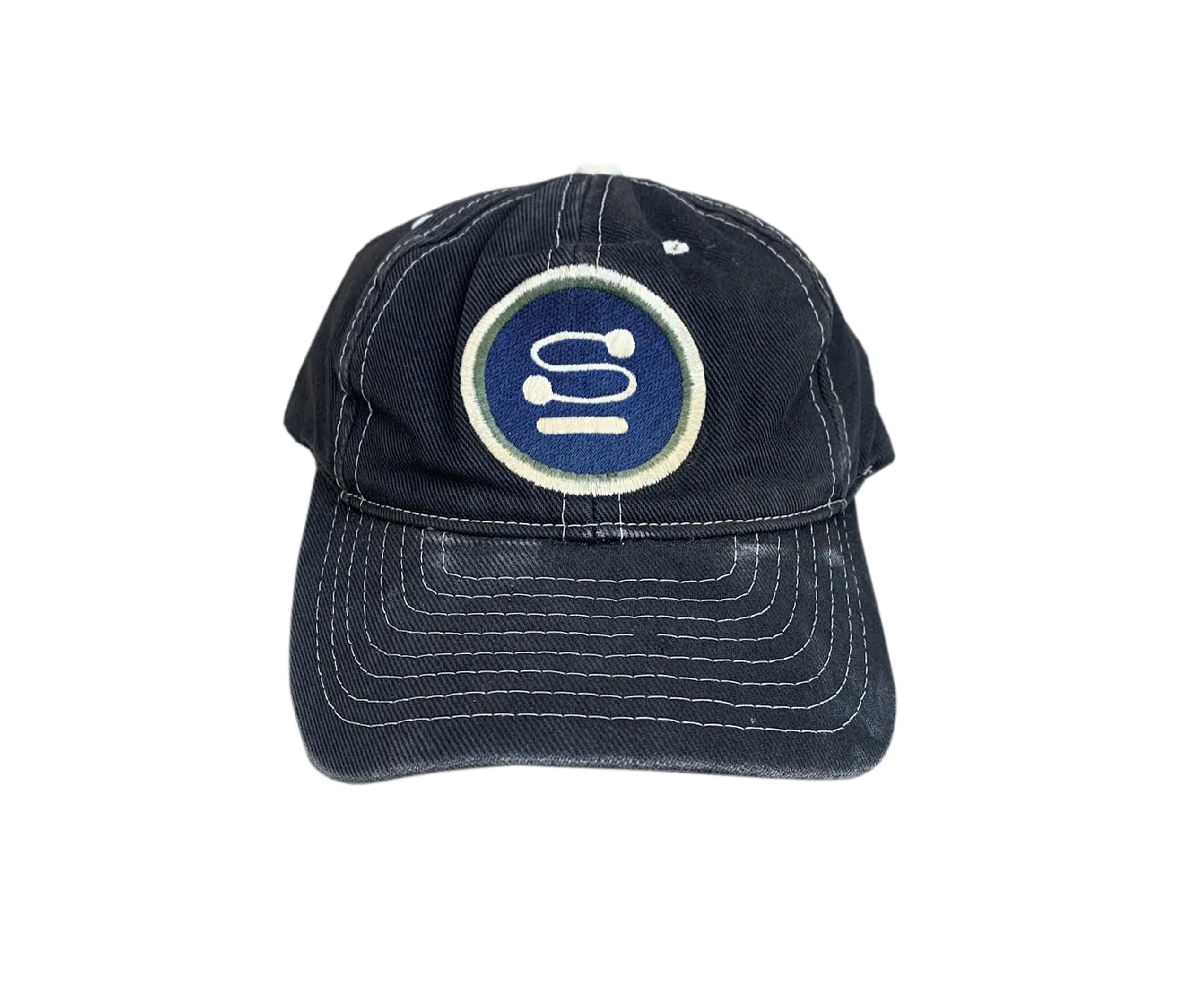 s*i様 stussy cap Vtg Stussy Capz Hat Cap Black Adjustable Double S logo One